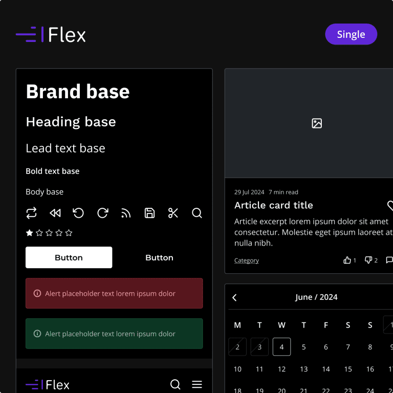 Single License - Flex Design System