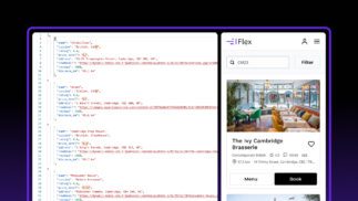 Figma mockup using real content and data in Flex Design System for realistic prototyping