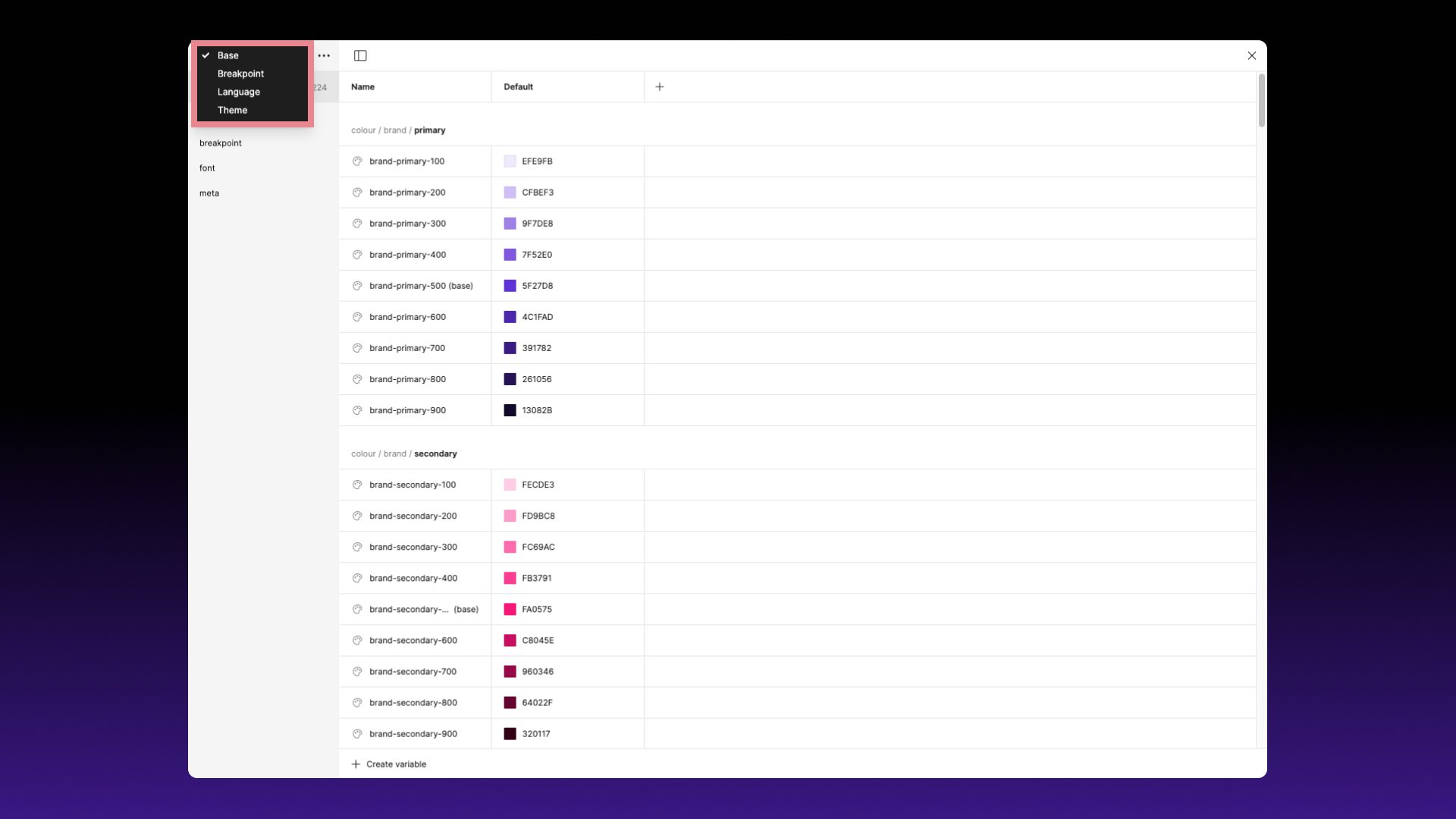 Figma Variables Guide | Docs | Flex Design System