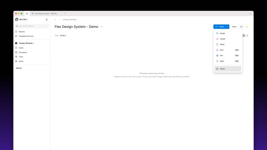 Screenshot of Mac Finder showing a Figma file thumbnail