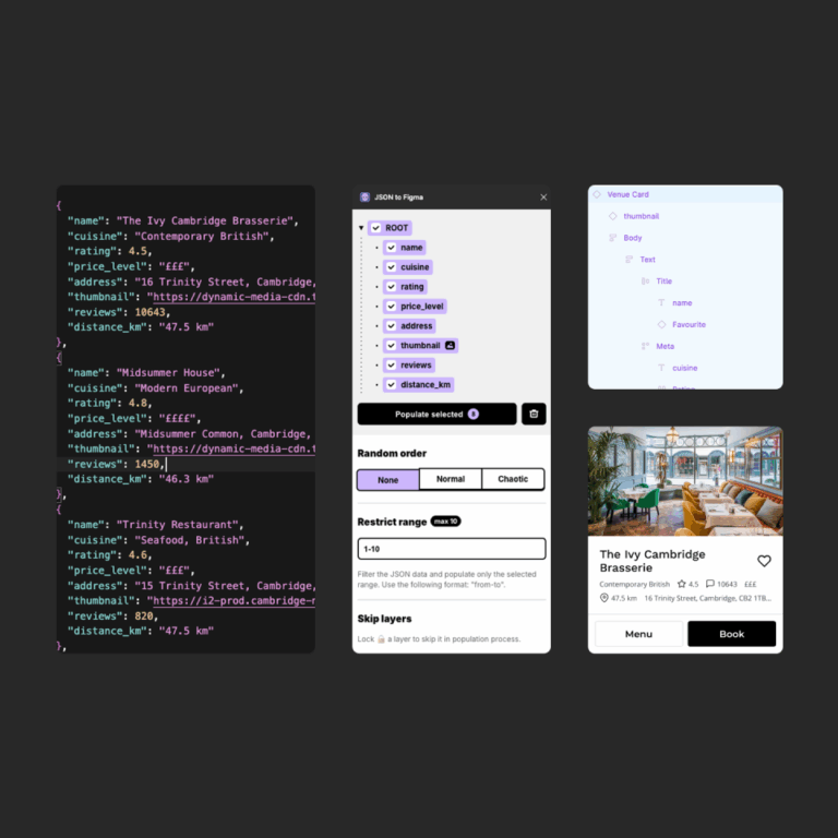 Combining Figma design with real-world data using plugins and Flex Design System