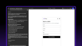 Functional prototype created in Figma Make using Flex Design System components.