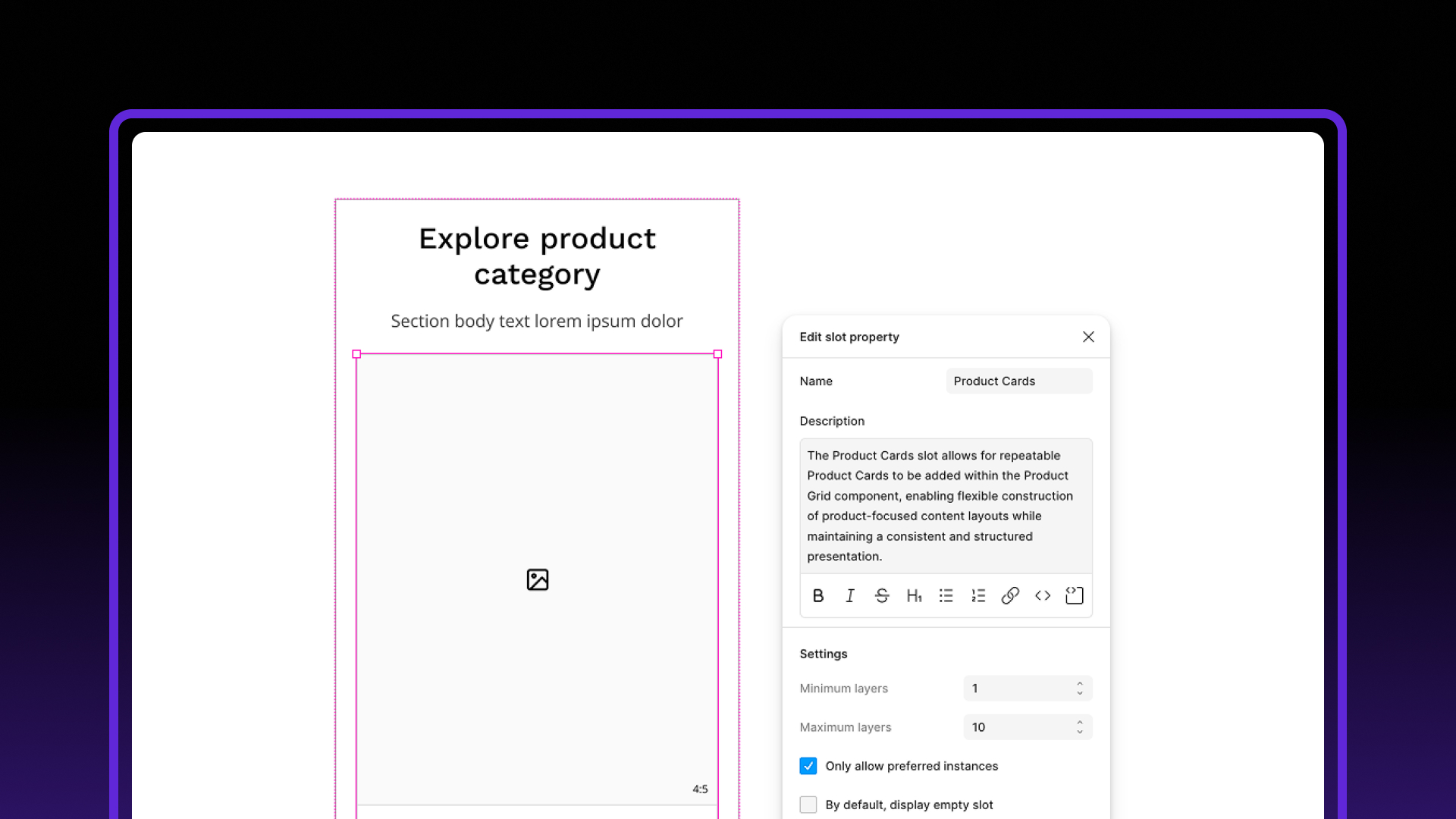 Figma Slots In Design Systems | Flex Design System